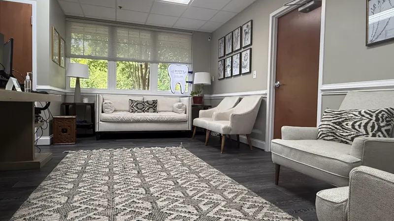 The waiting room at Crozet Family Dental